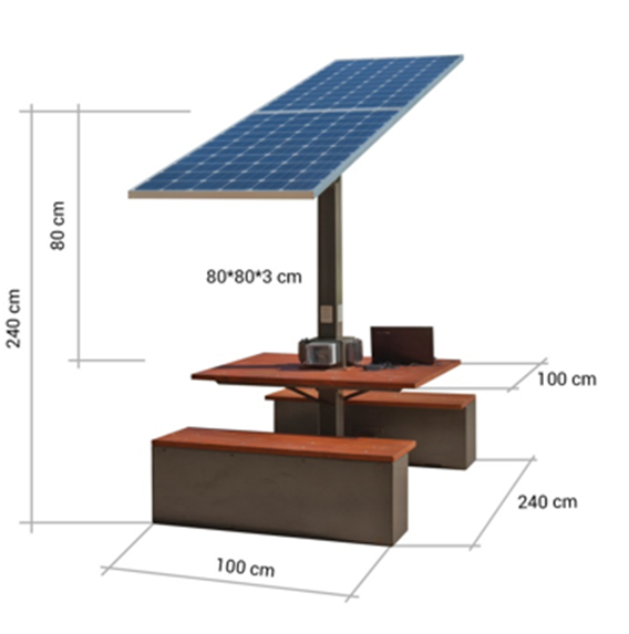 Et tables solaires V1.4 (4 places)